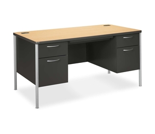 The Hon Company A88962ds Double Pedestal Desk 60 X30 X29 1