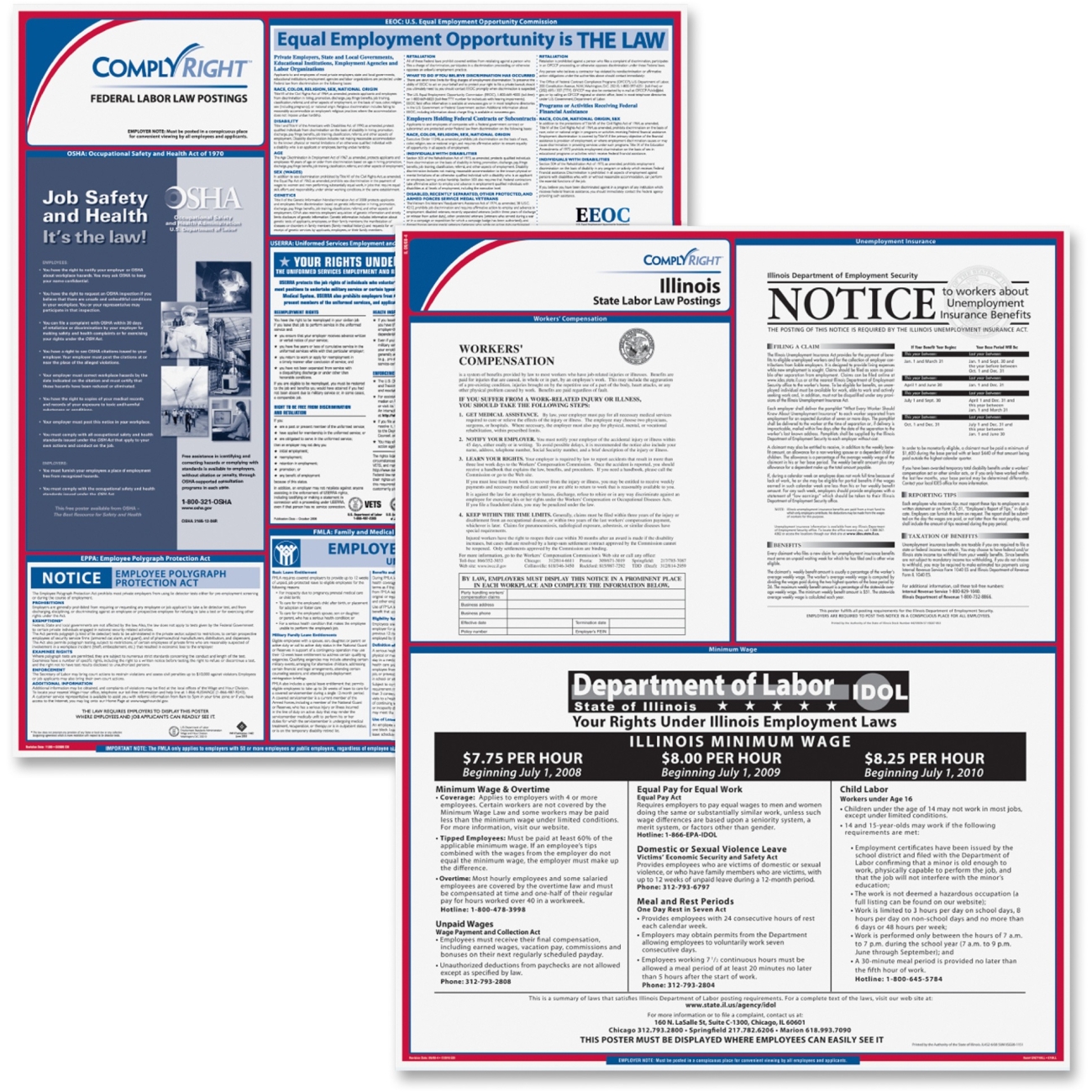 Tfp Data Systems E50il Illinoid Fed State Labor Law Kit Multi By