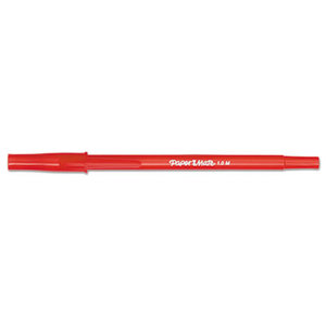 Sanford, L.P. 3321131 Ballpoint Stick Pen, Red Ink,Medium, Dozen by SANFORD