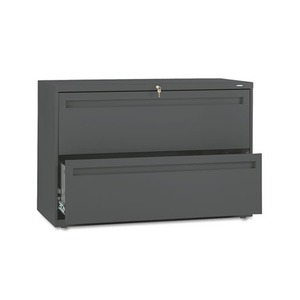 700 Series Two-Drawer Lateral File, 42w x 19-1/4d, Charcoal by HON COMPANY