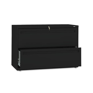 700 Series Two-Drawer Lateral File, 42w x 19-1/4d, Black by HON COMPANY