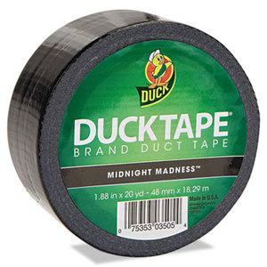 Colored Duct Tape, 1.88" x 20yds, 3" Core, Black by SHURTECH