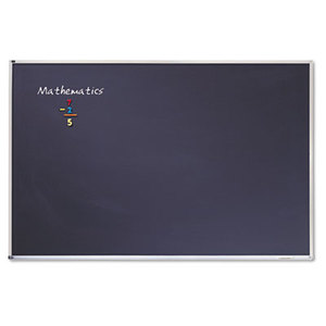 Quartet PCA406B Porcelain Black Chalkboard w/Aluminum Frame, 72" x 48", Silver by QUARTET MFG.