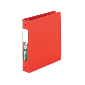 SAMSILL CORPORATION 14353 Clean Touch Antimicrobial Locking Round Ring Binder, 11 x 8-1/2, 1-1/2" Cap, Red by SAMSILL CORPORATION