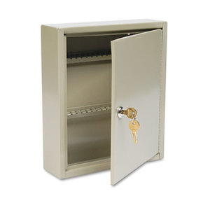 Uni-Tag Key Cabinet, 60-Key, Steel, Sand, 10 5/8 x 3 x 12 1/8 by MMF INDUSTRIES