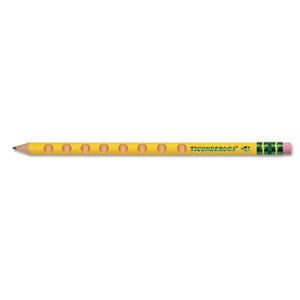 Groove Pencils, Yellow, #2, 10/Pack by DIXON TICONDEROGA CO.