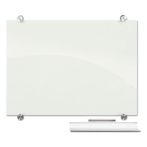 BALT INC. 83844 Visionary Magnetic Glass Board, Frameless, White Glossy, 48" x 36" x 1/8" by BALT INC.