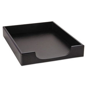 ROLODEX 62523 Wood Tones Letter Desk Tray, Wood, Black by ROLODEX