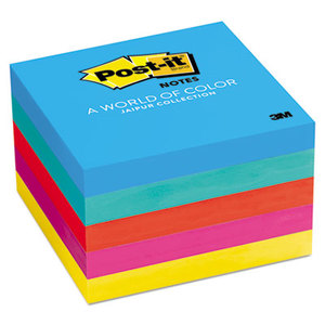 3M 6545UC Original Pads in Jaipur Colors, 3 x 3, 100/Pad, 5 Pads/Pack by 3M/COMMERCIAL TAPE DIV.