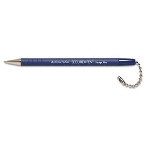 MMF INDUSTRIES 28708 Secure-A-Pen Replacement Ballpoint Counter Pen, Blue Ink, Medium by MMF INDUSTRIES