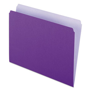 Cardinal Brands, Inc 152-LAV Colored File Folders, Straight Top Tab, Letter, Lavender/Light Lavender, 100/Box by ESSELTE PENDAFLEX CORP.