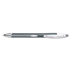 BIC VCGN11-BK Atlantis Exact Retractable Ballpoint Pen, Black Ink, .7mm, Fine by BIC CORP.