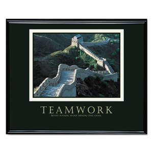 "Teamwork" (Great Wall Of China) Framed Motivational Print, 30 x 24 by ADVANTUS CORPORATION