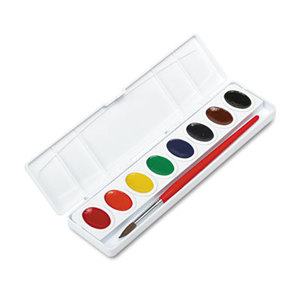 Professional Watercolors, 8 Assorted Colors,Oval Pans by DIXON TICONDEROGA CO.