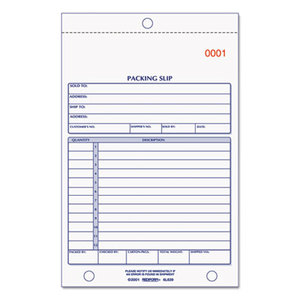 REDIFORM OFFICE PRODUCTS 6L639 Packing Slip Book, 5 1/2 x 7 7/8, Carbonless Triplicate, 50 Sets/Book by REDIFORM OFFICE PRODUCTS