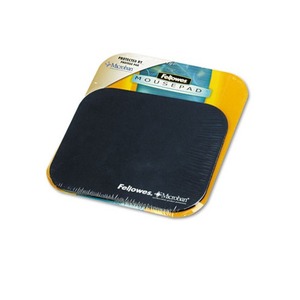 Fellowes, Inc 5933801 Mouse Pad w/Microban, Nonskid Base, 9 x 8, Navy by FELLOWES MFG. CO.