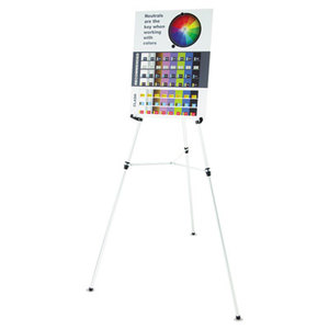 Quartet 55E Heavy-Duty Telescoping Tripod Easel, 38" to 66" High, Aluminum, Silver by QUARTET MFG.