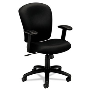 BASYX VL220VA10 VL220 Series Mid-Back Task Chair, Black by BASYX