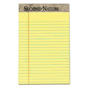 Tops Products 74840 Second Nature Recycled Pads, Jr. Legal, 5 x 8, Canary, 50 Sheets, Dozen by TOPS BUSINESS FORMS