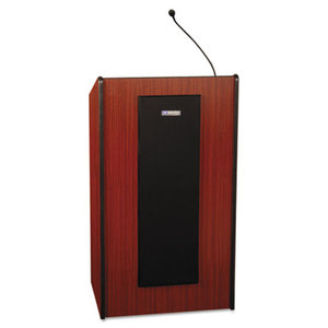 AmpliVox Sound Systems S450-MH Presidential Plus Lectern, 25-1/2w x 20-1/2d x 46-1/2h, Mahogany by AMPLIVOX PORTABLE SOUND SYS.