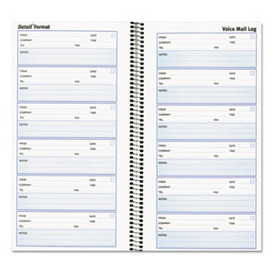 REDIFORM OFFICE PRODUCTS 51113 Voice Mail Wirebound Log Books, 5 5/8 x 10 5/8, 600 Sets/Book by REDIFORM OFFICE PRODUCTS