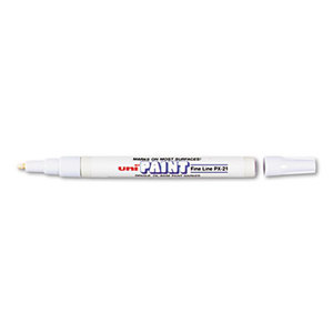 Sanford, L.P. 63713 uni-Paint Marker, Fine Point, White by SANFORD