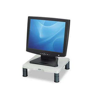 Standard Monitor Riser, 13 1/8 x 13 1/2 x 2, Platinum/Graphite by FELLOWES MFG. CO.
