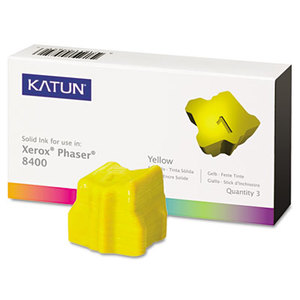 Katun Corporation 38706 KAT38706 Phaser 8400 Compatible, 108R00607 Solid Ink, 3400 Yld, 3/Box, Yellow by KATUN CORPORATION