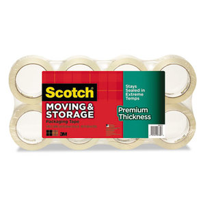 3M 3631-8 Moving & Storage Tape Premium Thickness, 1.88" x 54.6 yds, 3" Core, 8/Pack by 3M/COMMERCIAL TAPE DIV.