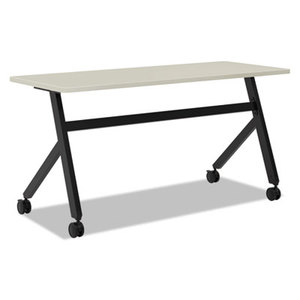 Multipurpose Table Fixed Base Table, 60w x 24d x 29 3/8h, Light Gray by BASYX