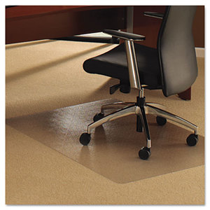 Cleartex Ultimat Chair Mat for Plush Pile Carpets, 60 x 48, Clear by FLOORTEX