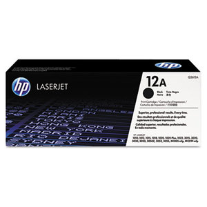 Hewlett-Packard Q2612AG HP 12A, (Q2612A-G) Black Original LaserJet Toner for US Government, 2000 Yield by HEWLETT PACKARD SUPPLIES