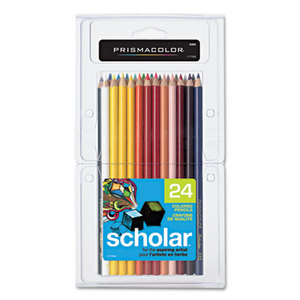 Sanford, L.P. 92805 Scholar Colored Woodcase Pencils, 24 Assorted Colors/Set by SANFORD