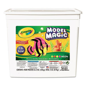 BINNEY & SMITH / CRAYOLA 232413 Model Magic Modeling Compound, 8 oz each/Neon, 2 lbs. by BINNEY & SMITH / CRAYOLA