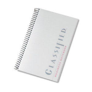 Classified Colors Notebook, Frosted Cover, 5-1/2 x 8-1/2, White, 100 Sheets by TOPS BUSINESS FORMS