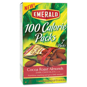 100 Calorie Pack Dark Chocolate Cocoa Roast Almonds, .63oz Packs, 7/Box by DIAMOND FOODS