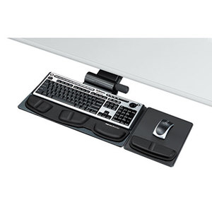 Professional Premier Series Adjustable Keyboard Tray, 19w x 10-5/8d, Black by FELLOWES MFG. CO.