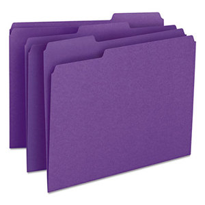 SMEAD MANUFACTURING COMPANY 13043 File Folders, 1/3 Cut Top Tab, Letter, Purple, 100/Box by SMEAD MANUFACTURING CO.