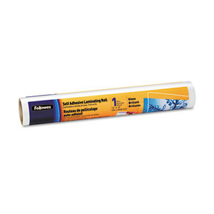 Self-Adhesive Laminating Roll, 3mil, 16" x 10 ft, Glossy Finish by FELLOWES MFG. CO.