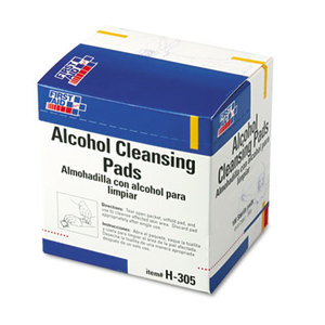 Alcohol Cleansing Pads, Dispenser Box, 100/Box by FIRST AID ONLY, INC.