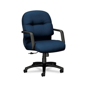 HON COMPANY 2092NT90T 2090 Pillow-Soft Series Managerial Mid-Back Swivel/Tilt Chair, Mariner/Black by HON COMPANY