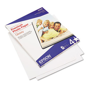 Epson Corporation S042183 Premium Photo Paper, 68 lbs., High-Gloss, 8-1/2 x 11, 25 Sheets/Pack by EPSON AMERICA, INC.