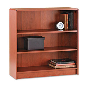 HON COMPANY 1892J 1890 Series Bookcase, Three Shelf, 36w x 11 1/2d x 36 1/8h, Henna Cherry by HON COMPANY