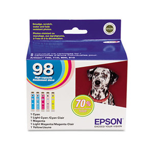 Epson Corporation T098920 T098920 (99) Claria High-Yield Ink, 5/Pack, Assorted by EPSON AMERICA, INC.