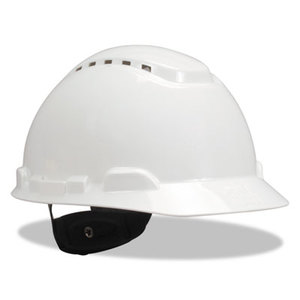 3M H-701V H-700 Series Hard Hat with 4 Point Ratchet Suspension, Vented, White by 3M/COMMERCIAL TAPE DIV.