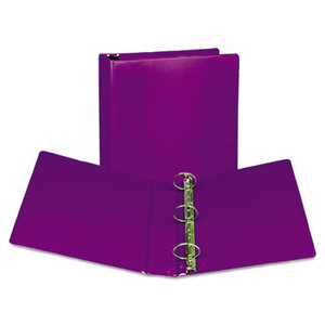 Fashion View Binder, Round Ring, 11 x 8-1/2, 2" Capacity, Purple, 2/Pack by SAMSILL CORPORATION