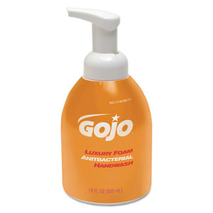 Gojo Industries, Inc 5762-04 Luxury Foam Antibacterial Handwash, Orange Blossom, 18oz Pump, 4/Carton by GO-JO INDUSTRIES
