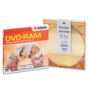 Type 4 DVD-RAM Cartridge, 4.7GB, 3x by VERBATIM CORPORATION