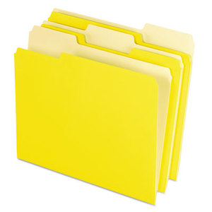 Cardinal Brands, Inc 1521/3YEL Colored File Folders, 1/3 Cut Top Tab, Letter, Yellow, Light Yellow, 100/Box by ESSELTE PENDAFLEX CORP.