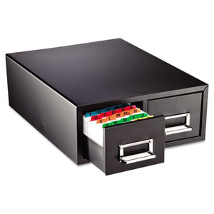 MMF INDUSTRIES 263F3516DBLA Drawer Card Cabinet Holds 3,000 3 x 5 cards, 12 5/16" x 16" x 5 3/16" by MMF INDUSTRIES